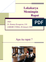 Lokakarya Memimpin Rapat