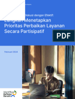 Rencana Diskusi - Langkah Menetapkan Prioritas Perbaikan Layanan Secara Partisipatif