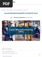 15 Lean Manufacturing KPIs You Need To Track