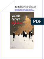 Qui Vive 1st Edition Valérie Zenatti Full Chapter Free