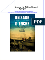 Un Sang D Encre 1st Edition Vincent Ejarque Full Chapter Free