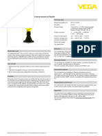 Level Measurement VEGAPULS 61 Datasheet