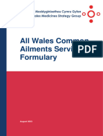 All Wales Common Ailments Service Formulary Oct 2023