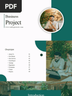 White and Green Simple Professional Business Project Presentation