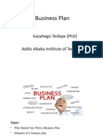 Elements of Business Plan Part I