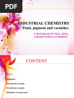 Industrial Chemistry: Paint, Pigment and Varnishes