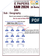 Pre-Board Papers With MS Geography