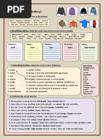 Worksheet Clothes