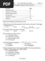 70-75 P3 Reading Comprehension