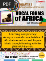 Q2-PPT-MUSIC10-Lesson 2 (Vocal Forms of African Music)