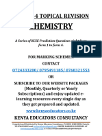 Kcse Chem (f1-4) Topical Revision