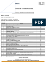 Disciplinas Não Cursadas/Aprovadas: Matricula: Aluno: Curso: Habilitação