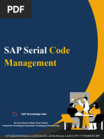 SAP Serial Code Management - Ambikeya