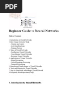 Beginner Guide To Neutral Network