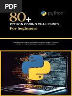 80+ Python Coding Challenges For Beginners