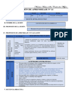 SESIÓN 14 Constitución de Una Empresa II 3ER AÑO