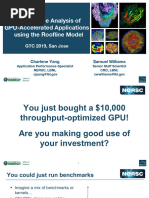 s9624 Performance Analysis of Gpu Accelerated Applications Using The Roofline Model