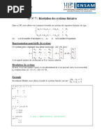 Matlab - TP7 - Résolution Système Linéaire