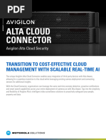 Avigilon Alta Cloud Connectors Datasheet