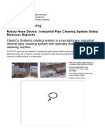 RHD Rotary Hose Device Cleaning - Industrial Hydroblast Service