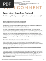 Interview Jean-Luc Godard 1996 Film Comment