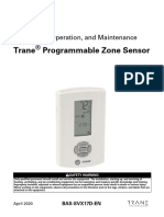 Trane® Programmable Zone Sensor IOM