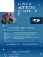 Glitter Aesthetic Newsletter by Slidesgo