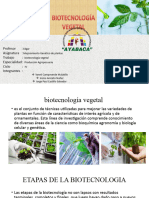 Biotecnologia Vejetal