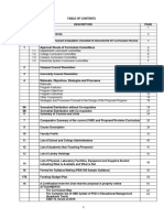 TABLE OF CONTENTS and Checklist