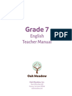 Grade 7 English Teacher Manual Curriculum Sample June 2021