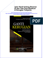 Ganti Kerugian Studi Tentang Besaran Komponen Dan Tata Cara Eksekusi Ganti Kerugian Yuliyanto Full Chapter Free