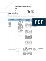 SESIÓN DE APRENDIZAJE N 5 Comunicacion Primer Año