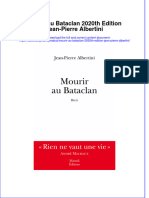 Mourir Au Bataclan 2020th Edition Jean-Pierre Albertini Full Chapter Free