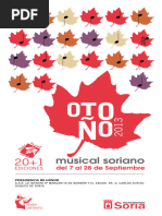 Programa Del Otoño Musical Soriano 2013