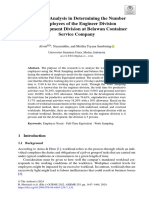 Workload Analysis in Determining The Number