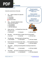 Grade 5 Using Perfect Tenses C