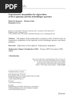 Isoperimetric Inequalities For Eigenvalues of The Laplacian and The Schrödinger Operator