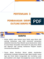 Pertemuan 3: Pembahasan Skripsi Dan Outline Skripsi PKM