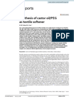 Synthesis of Castor oil/PEG As Textile Softener: H. M. Fahmy & A. Amr