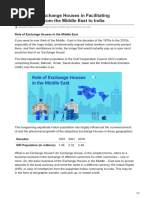 The Role of Exchange Houses in Facilitating Remittances From The Middle East To India