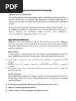 Unit V - Financial Statement Objevtives