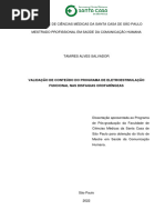 Validação de Conteúdo Do Programa de Eletroestimulação Funcional Nas Disfagias Orofaríngeas