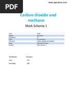 20.1 Carbon Dioxide and Methane MS IGCSE CIE Chemistry Extended Theory Paper