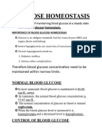 Glucose Homeostasis