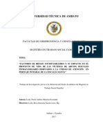 Factores de Riesgo Sociofamiliares y Su Impacto en El Proyecto de Vida de Victimas de ASI