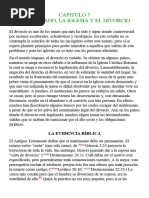 El Matrimonio Y La Familia en La Vida Cristiana CAPITULO 7 EL CRISTIANO, LA IGLESIA Y EL DIVORCIO