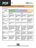 Cedec - Rubrica Expresión Escrita 2