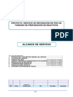 Alcance para Reparación de Pisos de Reactivos