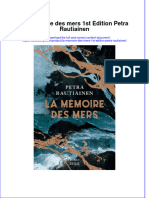 La Mémoire Des Mers 1st Edition Petra Rautiainen Full Chapter Free