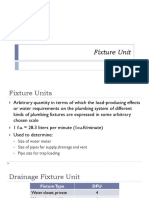 Fixture Units in Plumbing 